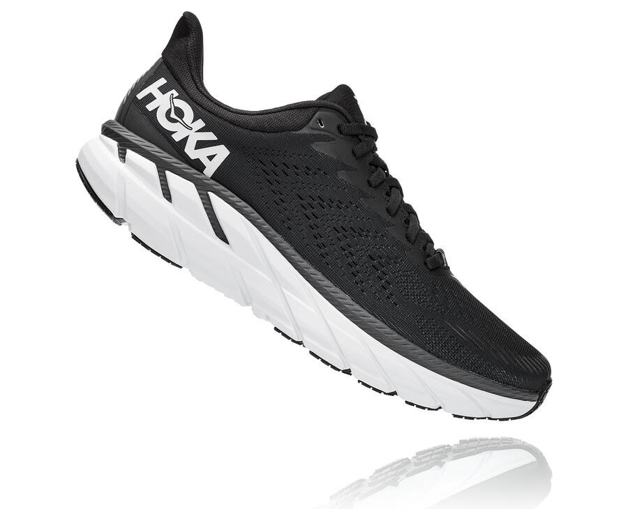 Chaussure Running Hoka One One Clifton 7 Homme - Noir/Blanche - ABN-023758